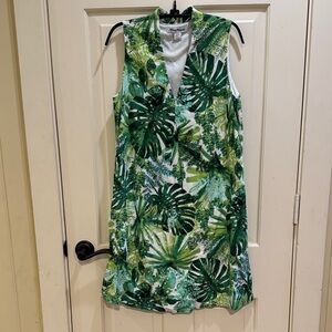 Tommy Bahama Green Leaf Print Dress